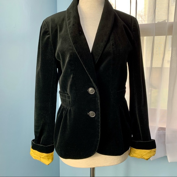 J. Crew Eden Black Velvet Blazer - Picture 8 of 9